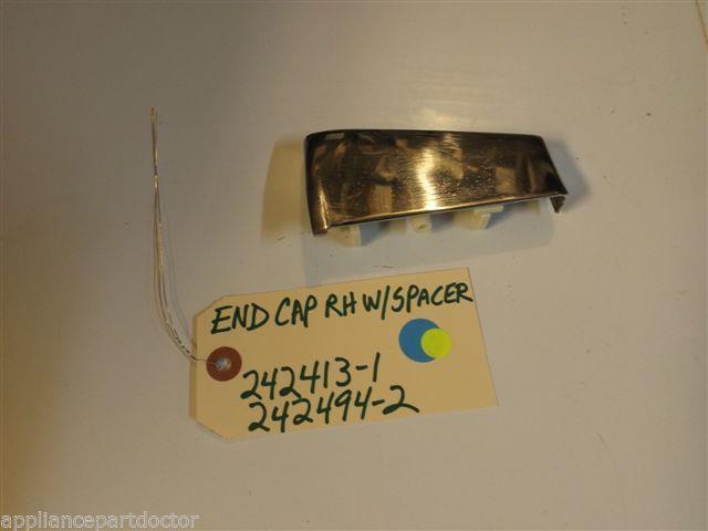 Kitchenaid DISHWASHER 242413-1 242494-2 End Cap RH W/Spacer NEW W/O BOX Kitchenaid DISHWASHER 242413-1 242494-2 End Cap RH W/Spacer NEW W/O BOX